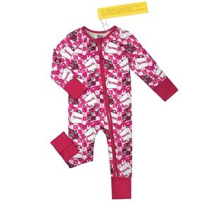 Pink TJ Maxx Bamboo Zippy